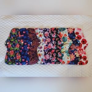 9 Pack - XL Reusable Menstrual Pads - Absorbent Bamboo Charcoal